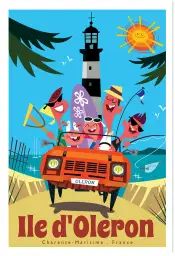 Affiche Île d'Oléron le Phare de chassiron - poster humoristique
