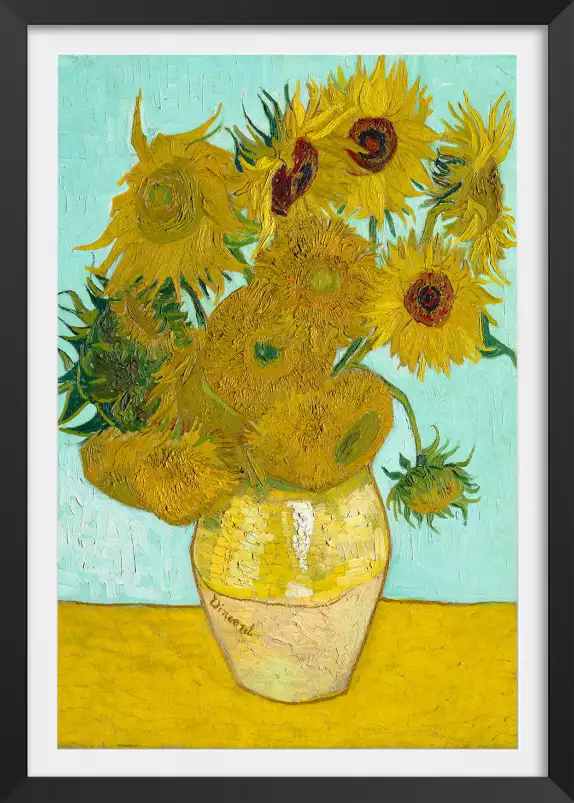 Les tournesols de vincent van gogh - tableau celebre