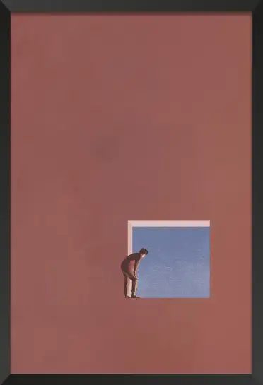 Affiche abstraite curiosity - illustration minimaliste moderne