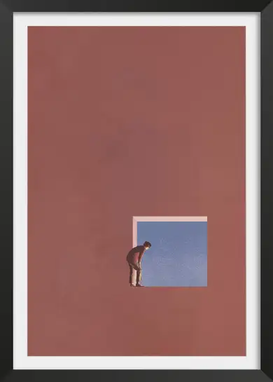 Affiche abstraite curiosity - illustration minimaliste moderne