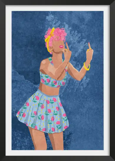 Affiche Girl Power - Rockabilly