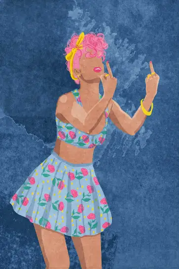 Affiche Girl Power - Rockabilly