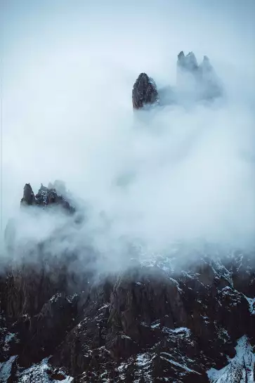 Tempête dans les alpes suisses - paysage montagne