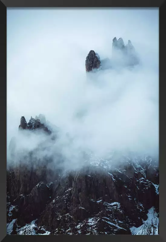 Tempête dans les alpes suisses - paysage montagne