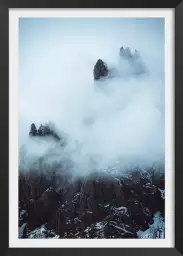 Tempête dans les alpes suisses - paysage montagne