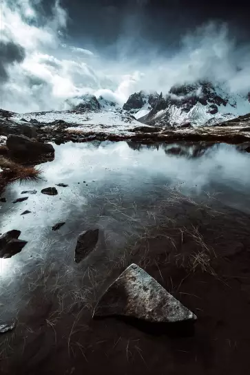 Face aux alpes - paysage montagne