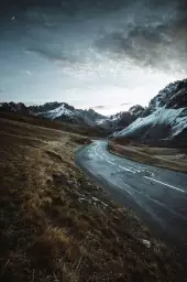 Sur la route du galibier - paysage montagne