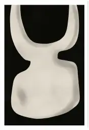 Tableau abstrait noir et blanc - Sculpture minimaliste contemporaine