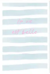 Affiche typographie la vie est belle