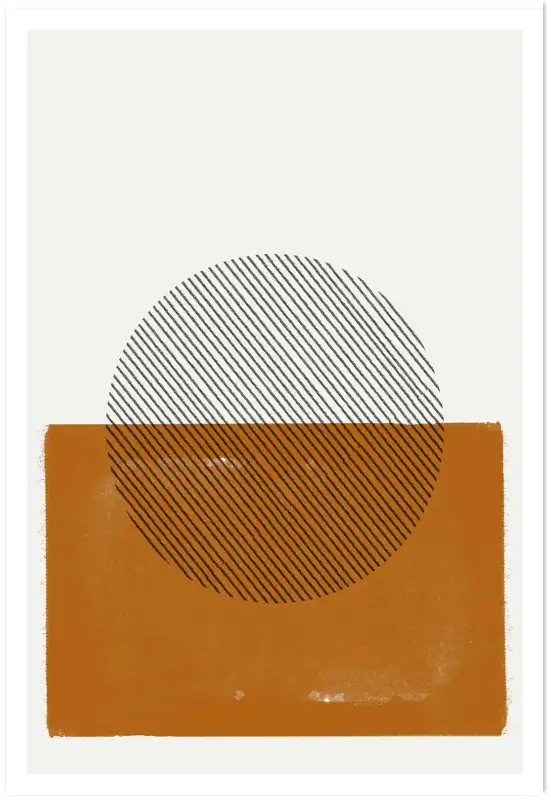 Affiche composition géométrique minimale