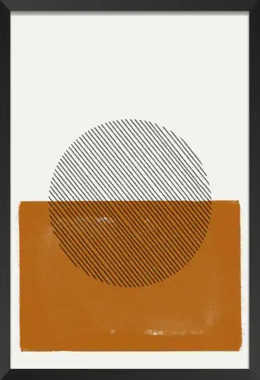 Affiche composition géométrique minimale