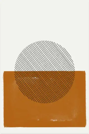 Affiche composition géométrique minimale