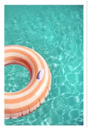 Affiche ambiance estivale eau turquoise