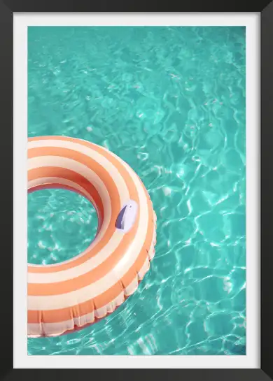 Affiche ambiance estivale eau turquoise