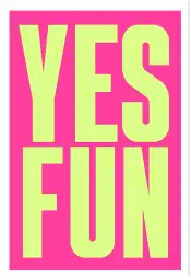 Affiche poster citation positive yes fun