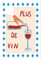 Affiche poster cuisine plus de vin