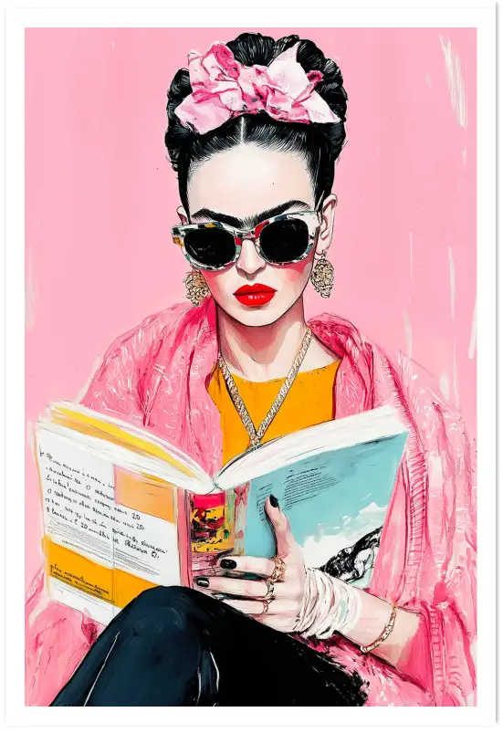 Affiche poster pop art frida kahlo