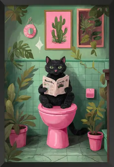Affiche poster humour chat journal