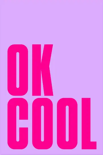 Affiche poster pop art ok cool