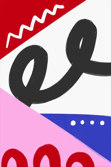 Affiche poster motif abstrait coloré