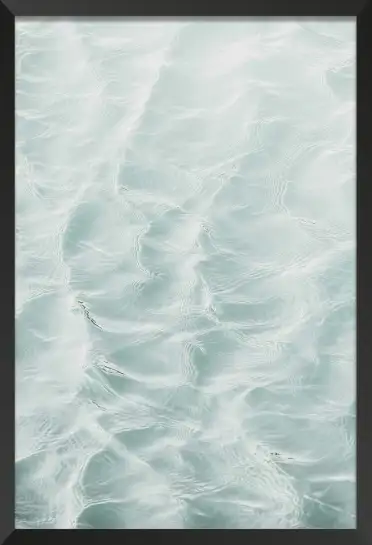 Affiche photo eau turquoise reﬂets