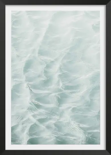 Affiche photo eau turquoise reﬂets