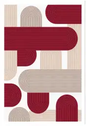 Affiche art abstrait arches bordeaux