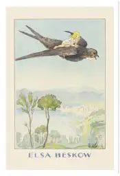 Affiche illustration poucette hirondelle elsa beskow