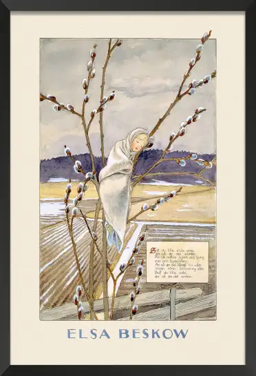 Affiche illustration enfant saule marsan elsa beskow