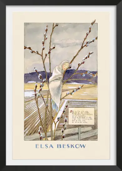 Affiche illustration enfant saule marsan elsa beskow
