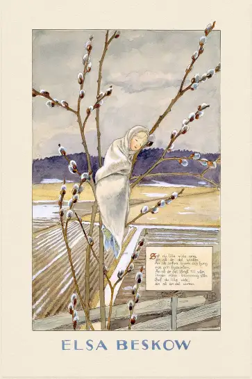 Affiche illustration enfant saule marsan elsa beskow