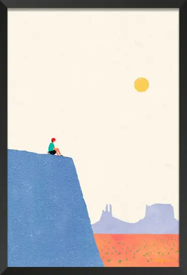 Affiche illustration Au bord du canyon d Henry Rivers