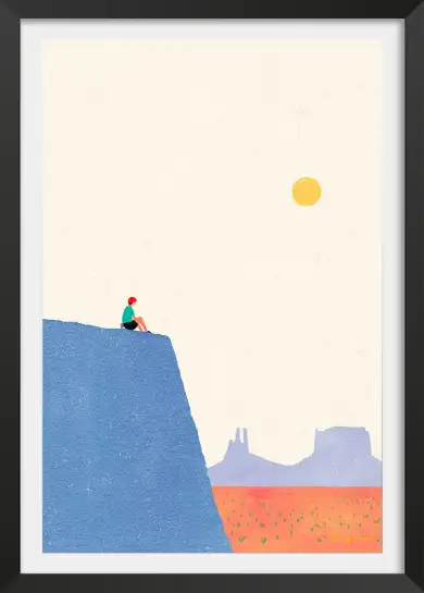 Affiche illustration Au bord du canyon d Henry Rivers