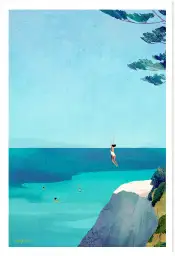 Plongeur dans la mer, sensation d’évasion et d’aventure