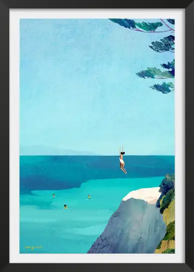 Plongeur dans la mer, sensation d’évasion et d’aventure