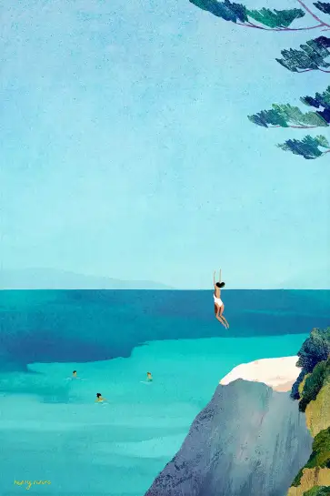 Plongeur dans la mer, sensation d’évasion et d’aventure