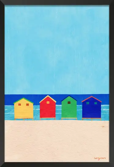 Affiche Poster Piscine Vue Ocean Henry Rivers