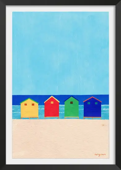 Affiche Poster Piscine Vue Ocean Henry Rivers