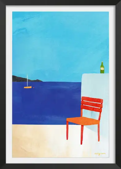 Affiche Poster Palmier Bord De Mer Henry Rivers