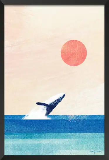 Affiche baleine soleil Henry Rivers