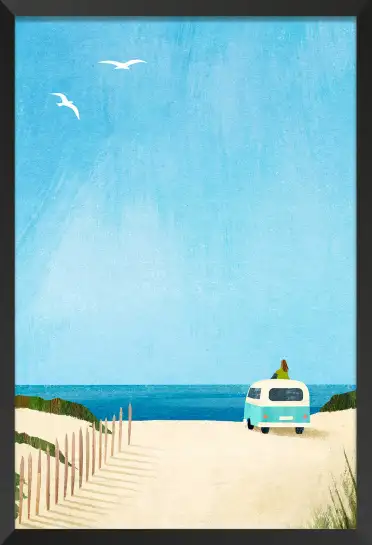 Affiche van vintage ocean Henry Rivers