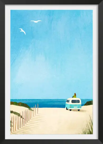 Affiche van vintage ocean Henry Rivers