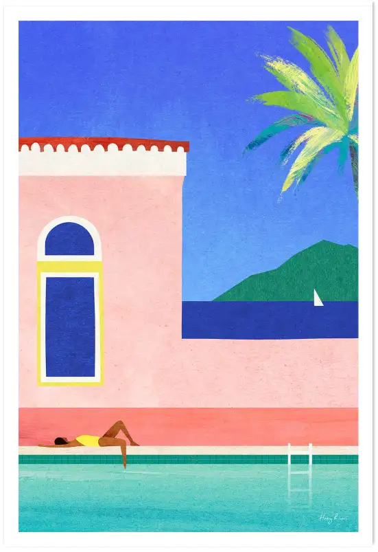 Affiche villa mediterranee Henry Rivers