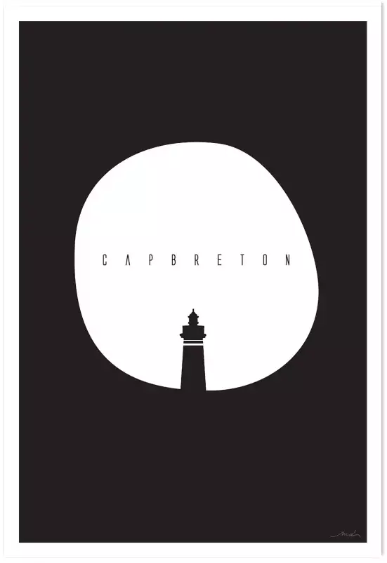 Minimal capbreton - poster minimaliste