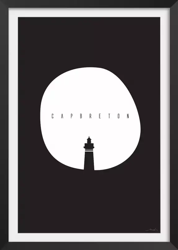 Minimal capbreton - poster minimaliste