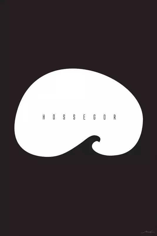 Minimal hossegor - poster minimaliste