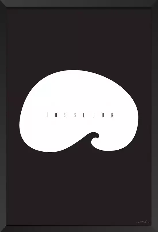 Minimal hossegor - poster minimaliste