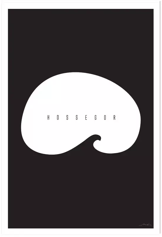 Minimal hossegor - poster minimaliste