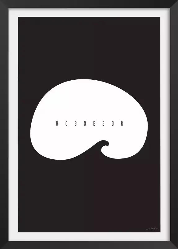 Minimal hossegor - poster minimaliste