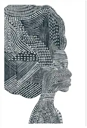 Affiche profil femme ethnique